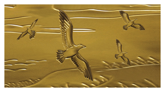 113 DA25-512-GD Birds Gold
